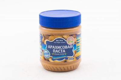 Арахисовая паста Азбука Продуктов Экстра с кусочками 340 гр