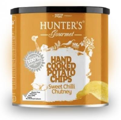 Чипсы Hunter`s Gourmet Чатни из сладкоко Чилли 40 гр банка