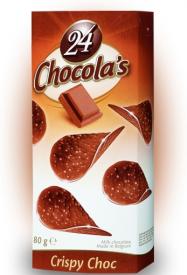 Шоколадные чипсы 24 Chocola’s Crispy Choc 80 грамм