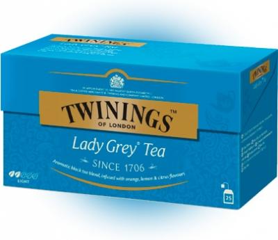 Чай Twinings черный Леди Грей, короб (25 пак.) 50 гр
