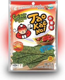 TAO KAE NOI Crispy Seaweed Hot and Spicy Flavour Острые и пряные 32 грамма
