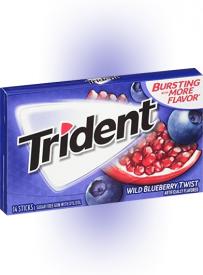 Жвачка Trident Wild Blueberry Twist